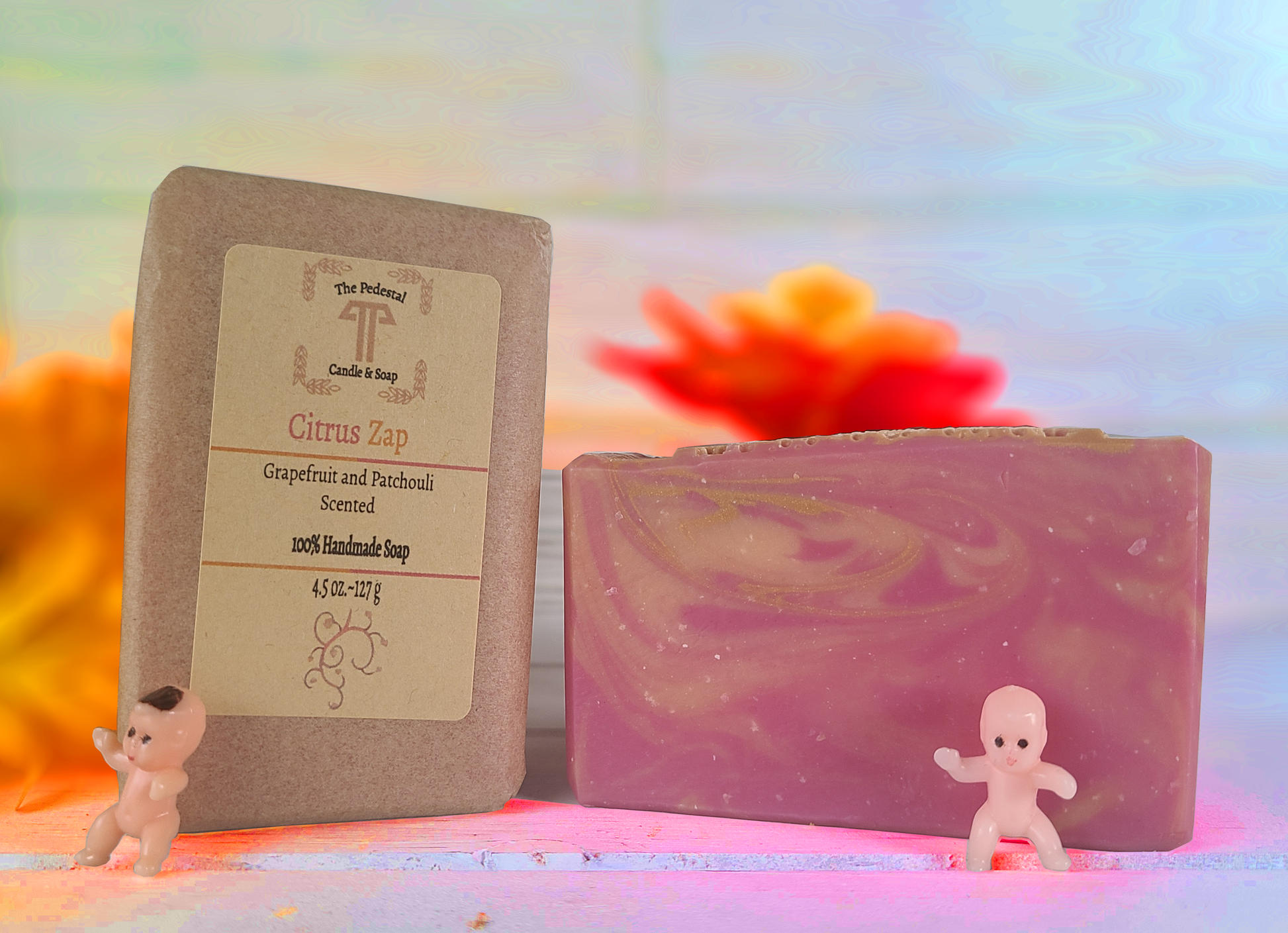 Citrus Zap Handmade Soap, Front Packet